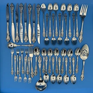 RAPHAEL by Oneida Distinction Deluxe Stainless HH Flatware Set 44 Pieces - Picture 1 of 18