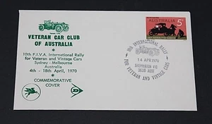 AUST 1970 VETERAN & VINTAGE CAR CLUB 10TH INTERNATIONAL RALLY COVER NO.6 - Picture 1 of 1