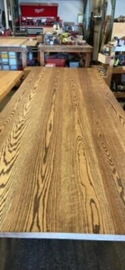 White Oak 120" Dining Table Live Edge - Picture 1 of 3