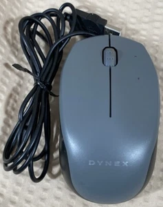 Dynex Wired USB Optical Mouse Black/Gray Model No DX-WRM1401 TESTED VG Condition - Picture 1 of 6