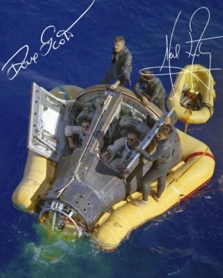 Repro-Autogramm - Gemini 8 - Neil Armstrong - David Scott - 11,4 x 14,3cm - Bild 1 von 4
