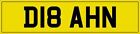 DI BAHN AUTOBAHN NUMBER PLATE GERMAN NO SPEED LIMIT RACING D18 AHN WITH NO FEES