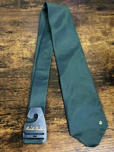 Brooks Brothers Hunter Green Tie 100% Silk Men's Necktie 58" - Picture 1 of 4