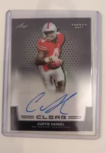 Curtis Samuel 2017 Rookie Auto Ohio State Buckeyes Leaf - Picture 1 of 2