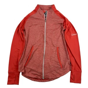 FootJoy Titleist Logo Naranja Ropa Activa Chaqueta Bolsillo Cremallera Completa Talla S Poli Elástico - Imagen 1 de 11