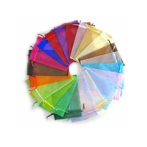 WHOLESALE JEWELRY ZONE Wholesale Lot Organza Gift Jewelry Bags Sheer Draw String Mixed or Bridal White