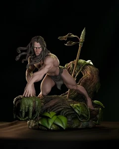 Tarzan  3d Printed Figure Hand painted Statue  Collectible Gift figure - Picture 1 of 9