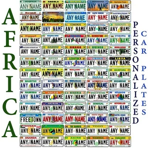 Custom Africa Countries Any Name Personalized Novelty Car License Plate - Picture 1 of 68