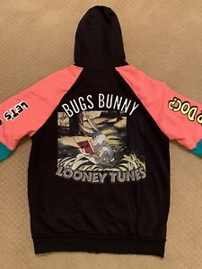 Iceberg History Bugs Bunny Looney Tunes Full Zip Hoodie Sweatshirt Multicolor 40