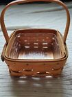 Longaberger Small Berry Basket. Fixed handle. Plastic liner included. 2002