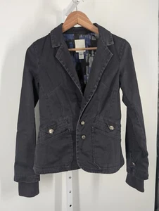 Diesel Vintage Y2K Faded Denim Twill Deconstructed Blazer Jacket S Cyber Punk - Picture 1 of 7