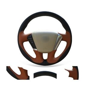 Hand-sewn Genuine Leather Suede Car Steering Wheel Cover For Nissan Quest Murano