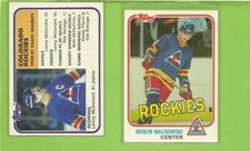 1981-82 Topps Hockey  COLORADO ROCKIES  2 CARD LOT # 50-81