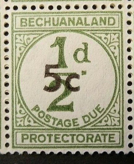 BECHUANALAND PROTECTORATE 1961 SGD9 5c. ON ½d. POSTAGE DUE  -  MNH - Image 1 of 1