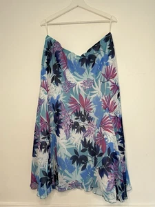 M&S Size 18 Tropical Floral Summer Skirt - Picture 1 of 7