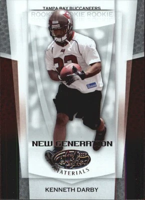 2007 Leaf Certified Materials #167 Kenneth Darby RC /1500 - FB - Image 1 of 2