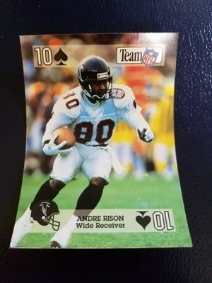 Andre Rison Atlanta Falcons 1992 TEAM NFL STAR PLAYING CARDS SQUARED CORNERS - Image 1 of 2