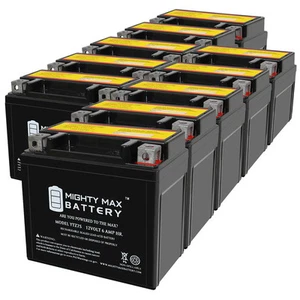 Mighty Max YTZ7S 12V 6AH Battery compatible with Yamaha 5XT-82100-00-00 - 10Pack - Picture 1 of 6