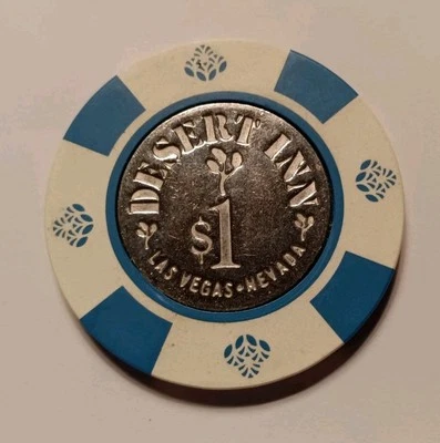 Moneda de $1 chip Joshua Tree Desert Inn Casino Las Vegas en el centro 1981/ Foto 1 de 2