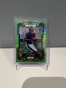2023 Panini Prizm - Zay Flowers RC Neon Green Pulsar Prizm #307 Rookie - Bild 1 von 2
