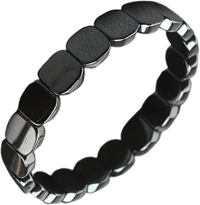 Bracciale Ematite Hermios, Ematite Pietra Naturale Bracciale, Adatto Sia Agli Uo - Immagine 1 di 4