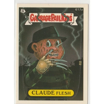Claude Flesh #617a Garbage Pail Kids GPK Freddy Krueger Die-Cut 1988 OS15 Rare - Image 1 of 2