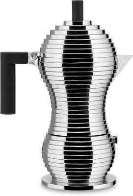 Cafeteira espresso Alessi Pulcina Stove Top em cabo de fundição de alumínio e... - Imagem 1 de 4