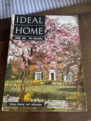Vintage Ideal Home Magazine 1954 April Mid-century - Image 1 of 4
