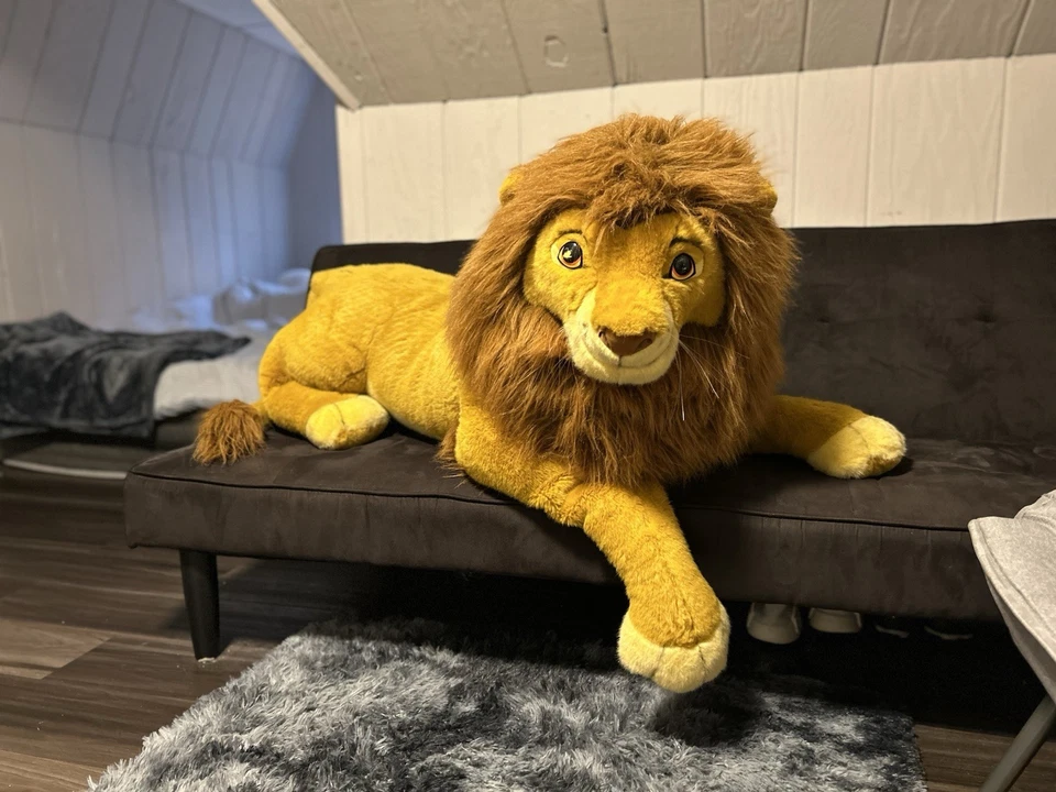 Disney Rey León Simba Vintage 1994! "Animal de peluche Jumbo Douglas Co. 60"" ¡RARO!! Foto 1 de 4