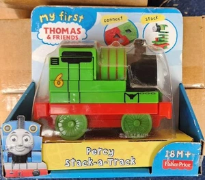 Fischer Price My first Thomas the tank engine toy Percy Stack a Tra as per image - Foto 1 di 3