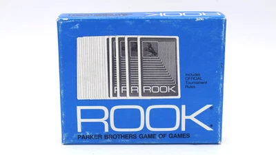 Vintage 1972 Blue Rook Card Game Rule Book Parker Brothers Complete - Image 1 of 3