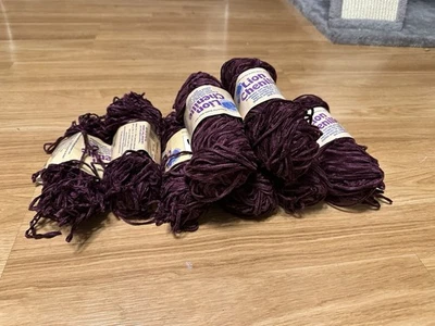 Lote 7+ Fios Marca Leão Chenille Sensations 142 Amora Acrílico Borgonha - Imagem 1 de 4