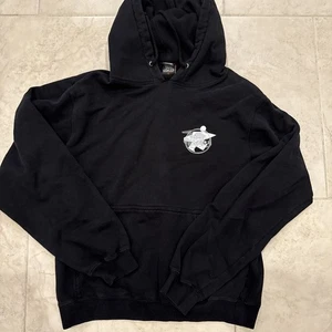 Vintage Y2K Stussy Surfboard Men's Pullover Hoodie Black Small Made In Usa - Picture 1 of 3