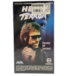 Hero and the Terror VHS Video Tape 1990 Cannon Treasures Chuck Norris Sealed - Picture 1 of 7