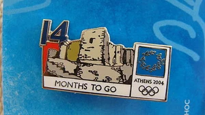 PIN DE CUENTA REGRESIVA 14 MESES PARA IR (INGLÉS) CASTILLO PATRAS - ATÉN 2004 JUEGOS OLÍMPICOS - Imagen 1 de 1