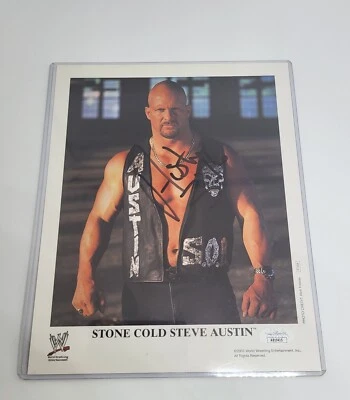  Stone Cold Steve Austin Signed Original Promo P-544 JSA Authenticated  - Image 1 of 4