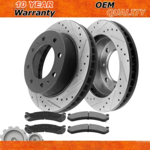 Rotores de freno delanteros y pastillas de freno para Chevy Avalanche 2500 Express 2500 3500 - Imagen 1 de 11