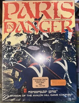Paris in Danger by Avalon Hill for Atari 400/800 - Brand New - Image 1 of 3