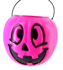 Vintage Pink Halloween Pumpkin Blow Mold Bucket Pail Trick-or-treat General Foam