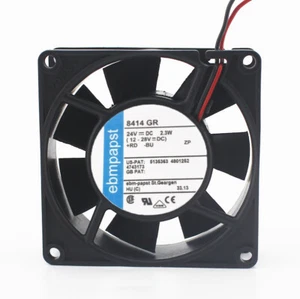 Ebmpapst TYP 8414GR 24v 80 * 80 * 25MM 2 ventilateur de refroidissement à fil - Photo 1/1
