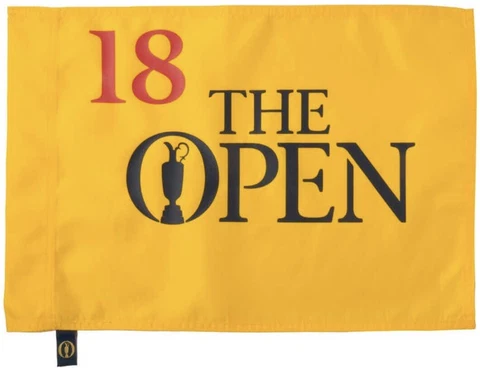 Undated 2023 British Open Championship Official Golf Pin Flag Tiger Woods Cover