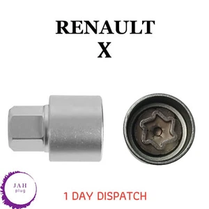 LOCKING WHEEL MASTER SECURITY NUT BOLT REMOVER KEY SOCKET X FOR RENAULT - Picture 1 of 6