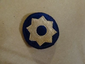MILITARY PATCH US ARMY WW2 ERA NO GLOW 8TH SERVICE COMMAND - Picture 1 of 1