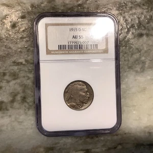 1915-D Buffalo Nickel AU55 - Picture 1 of 4