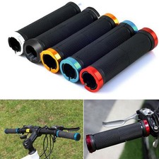 2X DOUBLE LOCK ON LOCKING BMX MTB MOUNTAIN BIKE CYCLE BICYCLE HANDLE BAR GRIPS A