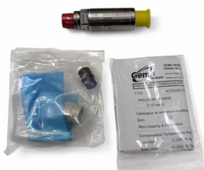 Gems 4000 Series Pressure Sensor 0–10 Bar Absolute 10VDC 0–30mV Output - Image 1 of 4