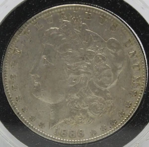 1886 P Morgan Silver Dollar  - Picture 1 of 6