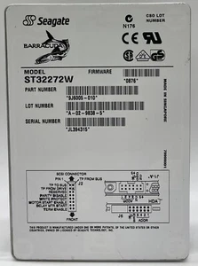 SEAGATE ST32272W BARRACUDA 4XL 2.26GB 7.2K ULTRA WIDE SCSI 68-PIN 3.5'' DRIVE - Picture 1 of 2
