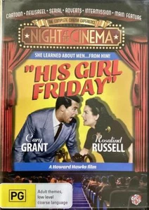 HIS GIRL FRIDAY - CARY GRANT - NEW & SEALED REGION 4 DVD - FREE LOCAL POST - Picture 1 of 1