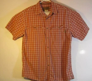 Mossy Oak Apparel Herren rot kariert Button Down Kurzarm XL Hemd - Bild 1 von 8